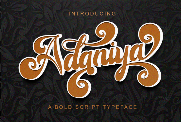 Adaniya: A Bold Handwritten Font