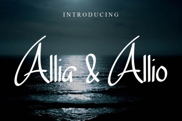 Allia Allio: A Fresh Handwritten Font