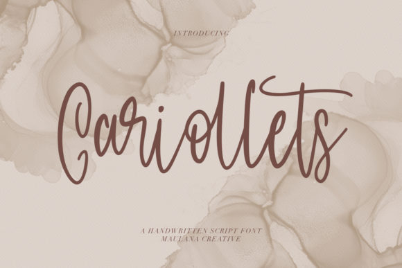 Cariollets: A Stylish Script Font