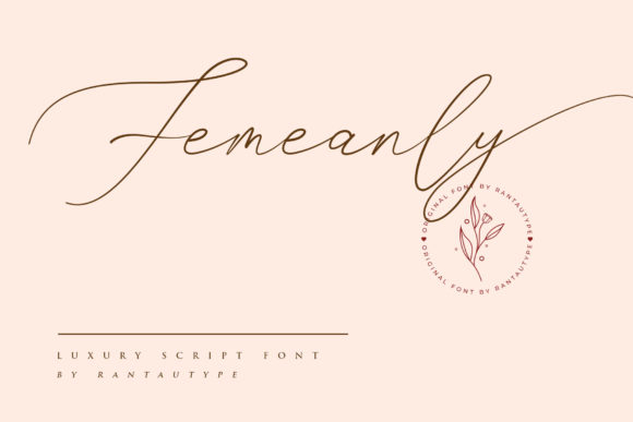 Femeanly: A Delicate Handwritten Font