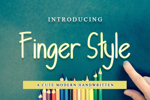 Finger Style Font: Handwritten Elegance for Crafters