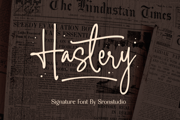 Hastery: A Dazzling Script Font