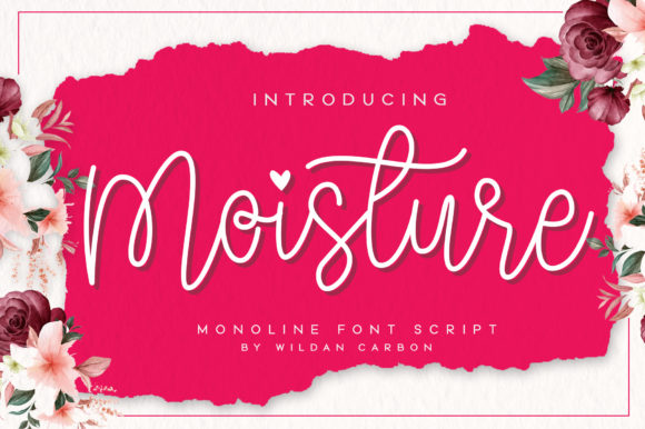 Moisture: A Luxurious Handwritten Font