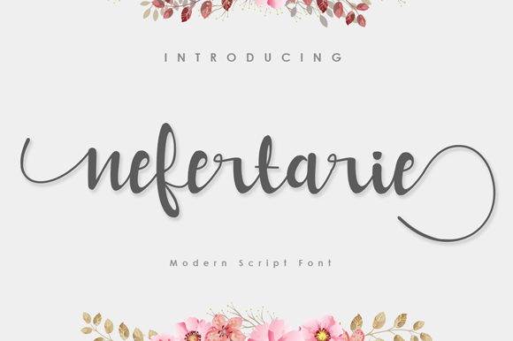 Nefertarie: A Luxurious Handwritten Font