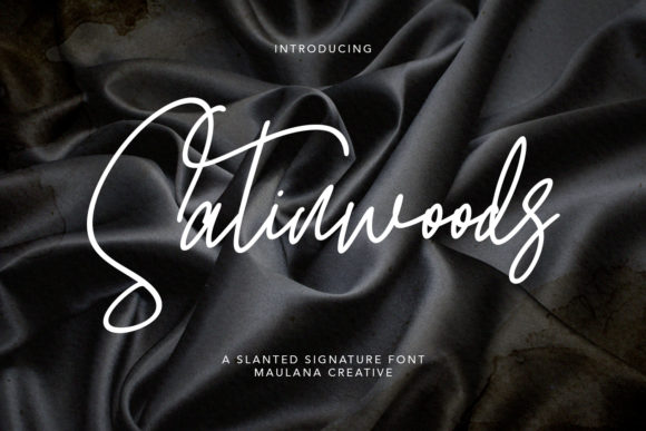 Satinwoods: A Magical Script Font