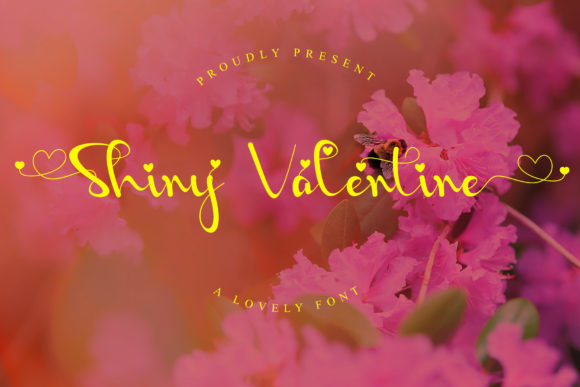 Shiny Valentine Font for Web Design