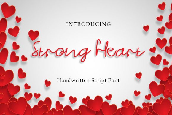 Strong Heart Font for Web Design