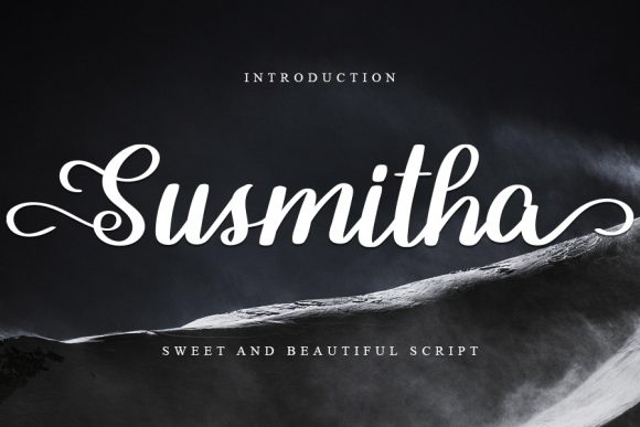 Susmitha: A Flowing Script Font