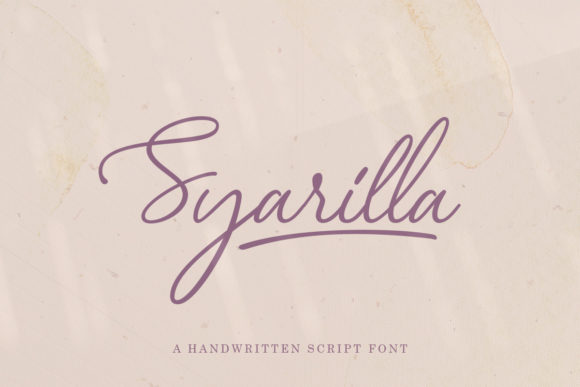 Syarilla: Elegant Handwritten Font
