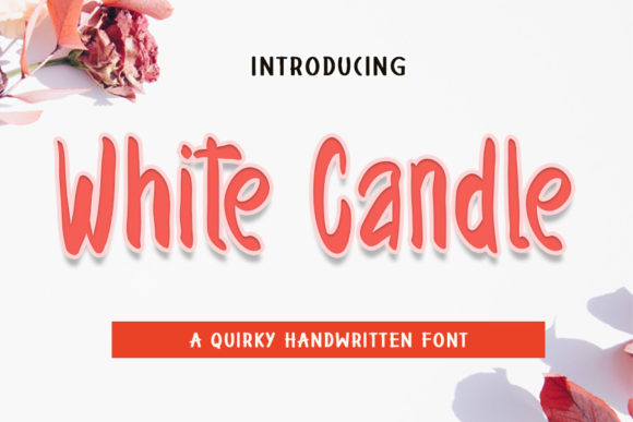 White Candle Font for Web Design